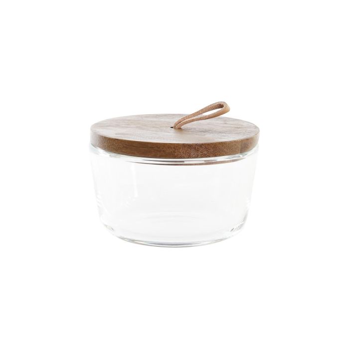 DKD Home Decor Bote Set 3 Unidades Madera Acacia y Cristal 240ml Marrón Transparente 10.5x7x20.5 cm 2 DKD Home Decor Bote Set 3 Unidades Madera Acacia y Cristal 240ml Marrón Transparente 10.5x7x20.5 cm 2
