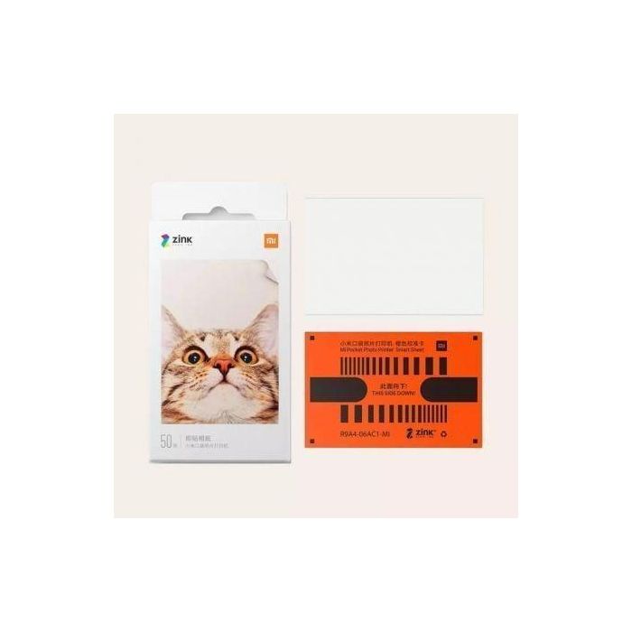 Xiaomi TEJ4019GL Papel Fotográfico Adhesivo para Mi Portable Photo Printer 5x7.6cm 20 Hojas ZINK 1