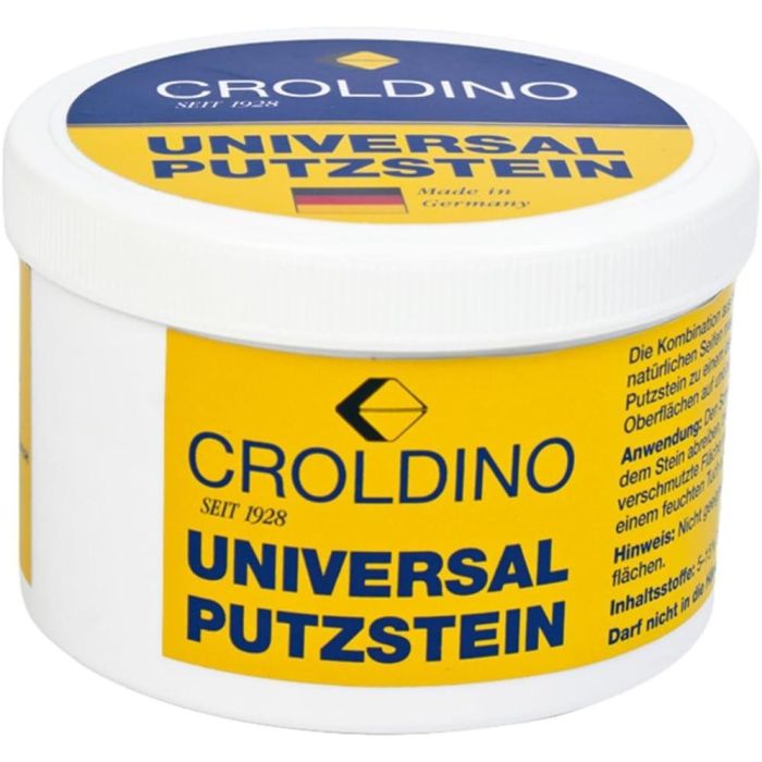 Croldino Piedra De Jabón Universal Lata 400 gr SOL01016002 Limpia Y Pule Superficies, Vidrio, Plástico, Metal