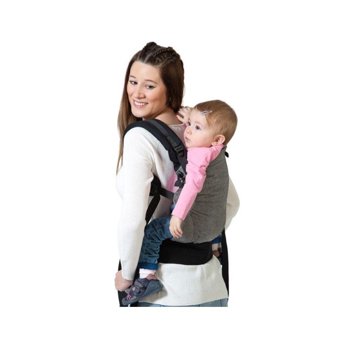 KioKids Portabebés Ergonómico Evolutivo Ajustable con Velcro para Bebés desde 0 Meses - Posición Fisiológica M Ranita - Negro 2 KioKids Portabebés Ergonómico Evolutivo Ajustable con Velcro para Bebés desde 0 Meses - Posición Fisiológica M Ranita - Negro 2