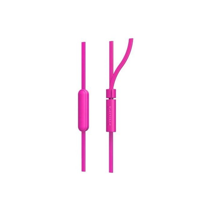 Philips TAE1105PK/00 Auriculares Intrauditivos con Micrófono, Jack 3.5, Rosas