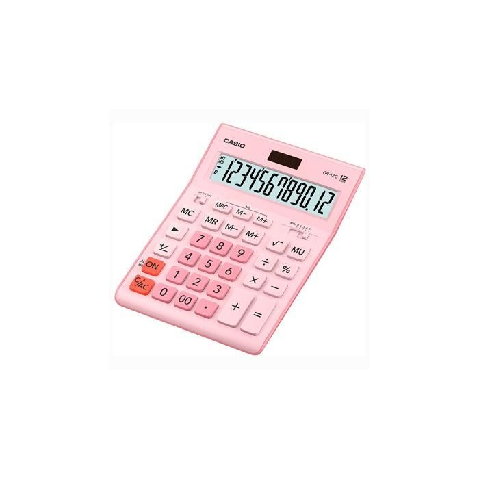 Casio Calculadora De Oficina Sobremesa 12 Dígitos Rosa Casio Calculadora De Oficina Sobremesa 12 Dígitos Rosa