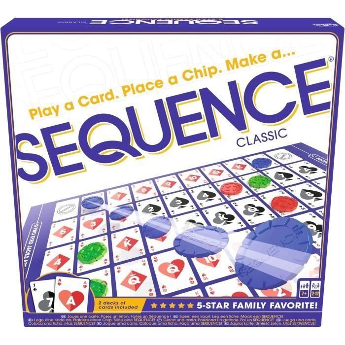 Goliath Sequence Juego de Estrategia de Cartas Clásico – Un Bestseller con Más de 10 Millones de Copias Vendidas, para Formar 2 Filas de 5 Goliath Sequence Juego de Estrategia de Cartas Clásico – Un Bestseller con Más de 10 Millones de Copias Vendidas, para Formar 2 Filas de 5