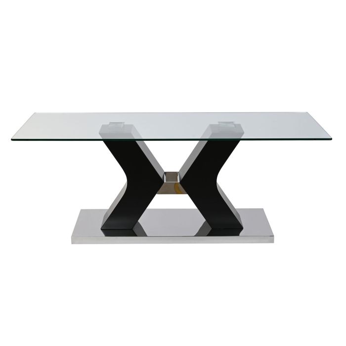 DKD Home Decor Mesa Centro Moderno Negro Cristal Templado MDF 120 x 60 x 45 cm 5 DKD Home Decor Mesa Centro Moderno Negro Cristal Templado MDF 120 x 60 x 45 cm 5