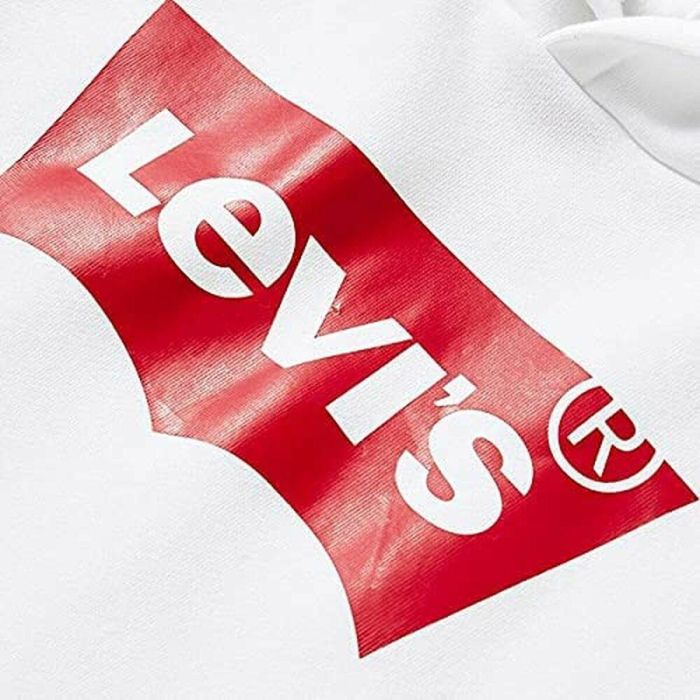 Sudadera con Capucha Niño S S KNIT TOP Levi's E8778 Blanco 1 Sudadera con Capucha Niño S S KNIT TOP Levi's E8778 Blanco 1