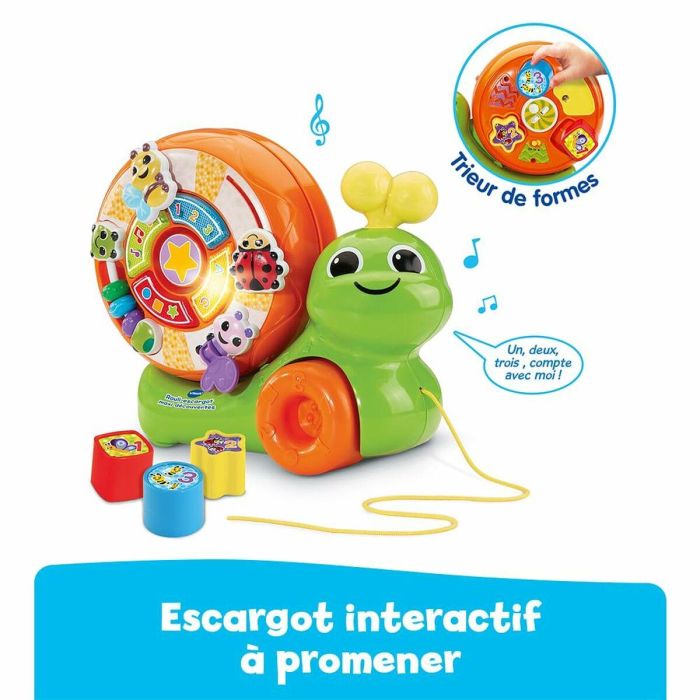 Sonajero Vtech ROULI-ESCARGOT MAXI DISCOVERIES Caracol 7 Sonajero Vtech ROULI-ESCARGOT MAXI DISCOVERIES Caracol 7