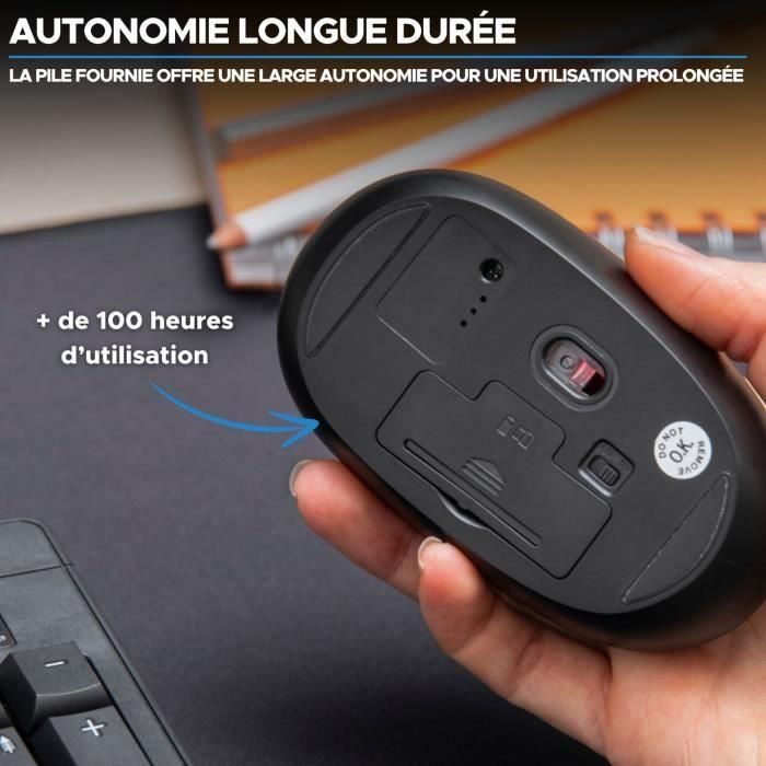 Ratón Inalámbrico - BLUESTORK - Office 25 - PC/MAC - Negro - Conexión 2,4 GHz - Batería de Larga Duración 5 Ratón Inalámbrico - BLUESTORK - Office 25 - PC/MAC - Negro - Conexión 2,4 GHz - Batería de Larga Duración 5