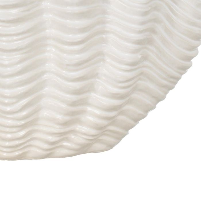 Centro Mesa Crema Cerámica Decoración 49 X 21,50 X 29 cm