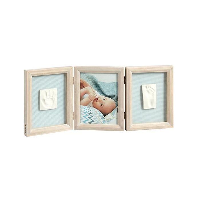 Baby Art My Baby Touch Marco de Fotos de Madera Doble para Huellas de Bebé: Kit Moldeado Mano y Pie, Recuerdo y Regalo de Nacimiento Baby Art My Baby Touch Marco de Fotos de Madera Doble para Huellas de Bebé: Kit Moldeado Mano y Pie, Recuerdo y Regalo de Nacimiento