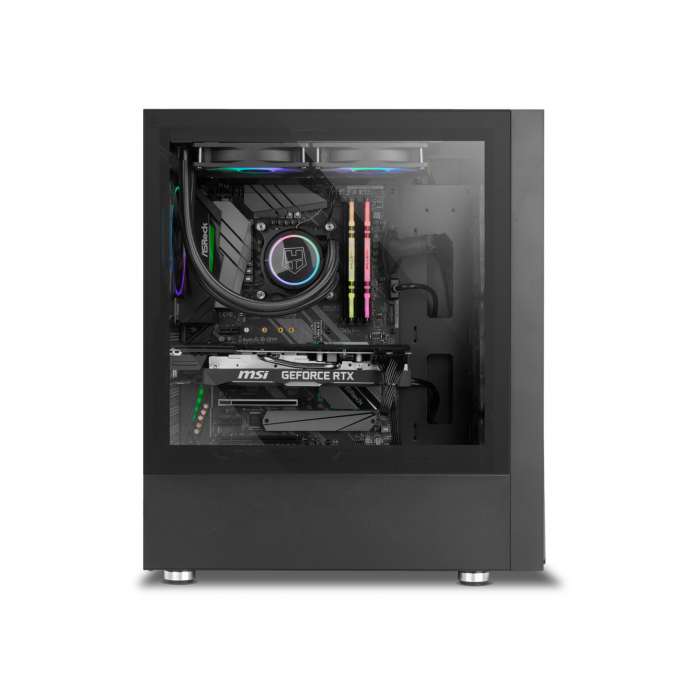 NOX Caja Semitorre ATX Hummer Blaster NXHUMMERBLASTER Negra ARGB con Ventana y USB 3.0 17