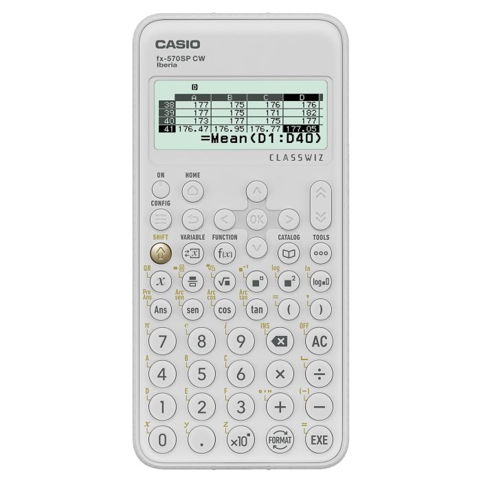 Calculadora Casio Fx-570Sp Classwiz Iberia Cientifica 560Funciones 9 Memorias 10+2 Digitos 5 Idiomas Con Tapa