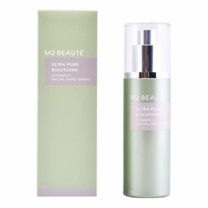 M2 Beauté ULTRA PURE SOLUTIONS Vitamina C Facial Nano Spray Antiedad, Antiarrugas, Reduce Líneas Expresión y Aporta Luminosidad 75 ml