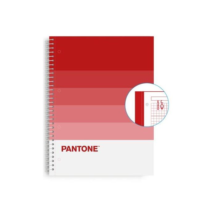 Bloc Escolofi Notebook Pantone Speaks A4 80H Cuadric.5X5 90G Passion 5 unidades