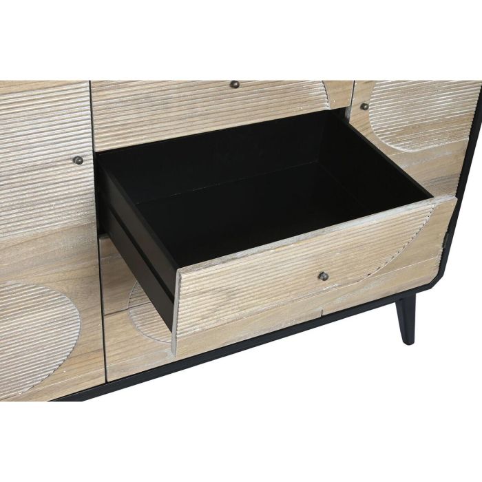 DKD Home Decor Buffet Moderno de Madera Negro con 4 Cajones y 2 Puertas – 120x40x90,5 cm 4 DKD Home Decor Buffet Moderno de Madera Negro con 4 Cajones y 2 Puertas – 120x40x90,5 cm 4