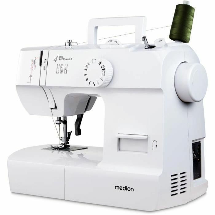 Medion MED4061275230727 Máquina de coser SM 70, 71W, 12 puntadas, 700 rpm, LED, Blanca Medion MED4061275230727 Máquina de coser SM 70, 71W, 12 puntadas, 700 rpm, LED, Blanca