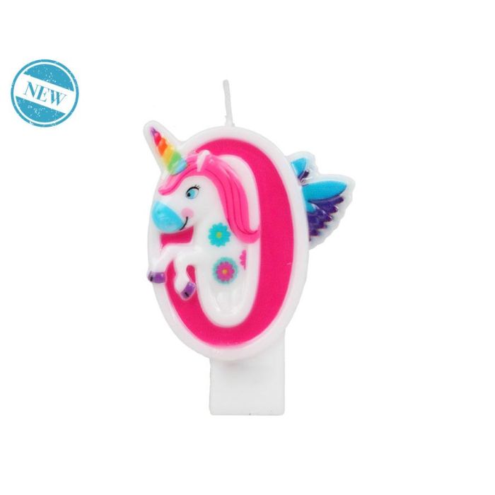 Vela Nº0 Unicornio Multicolor