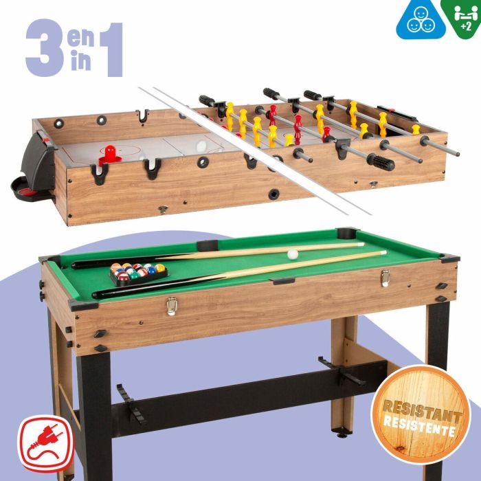 Mesa Multijuegos CB Games 107 x 88 x 58 cm 3 en 1 5