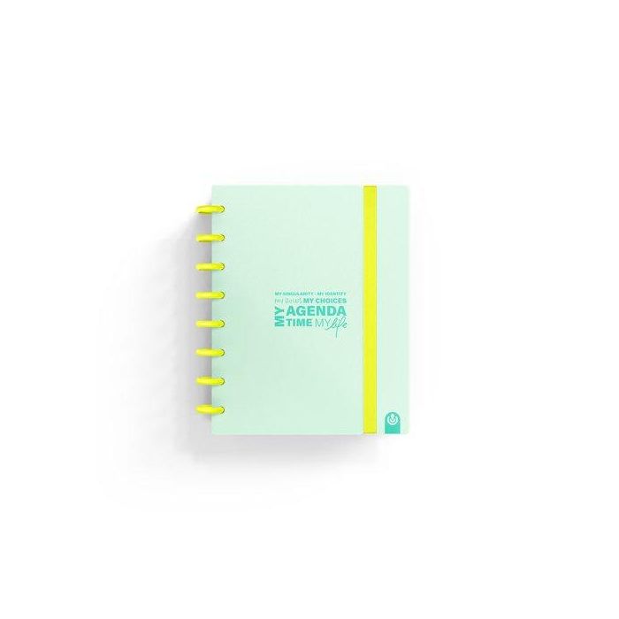 Agenda Carchivo Ingeniox My Week No Fechado Tapa Pp Con Goma A5 S/V Neon Pastel Menta