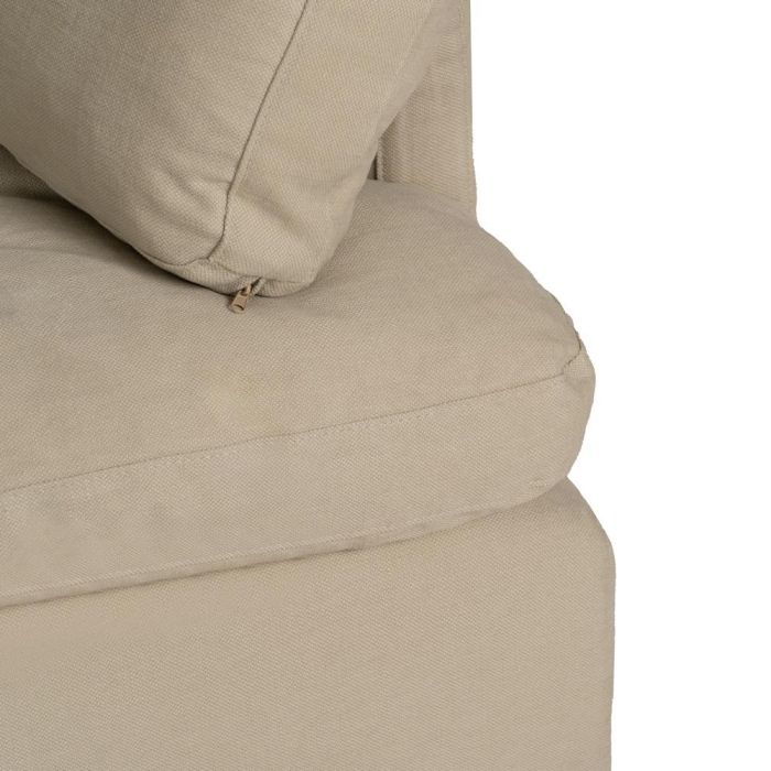 Sofá 2 Plazas Beige Tejido-Madera 180 X 100 X 83 cm