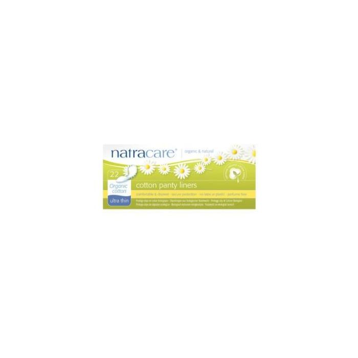 NATRACARE Salvaslip Ultra Thin 100% Algodón Orgánico 22 Uds. Suave y Transpirable para Pieles Sensibles