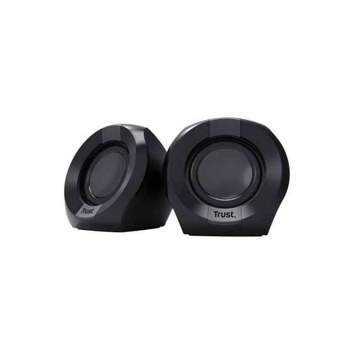 Trust Altavoces 2.0 Polo 8W RMS USB Control Volumen Negro