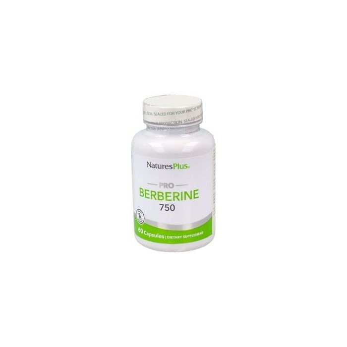 NATURES PLUS Pro Berberina 750mg 60 Cápsulas: Control Colesterol y Glucosa en Sangre, Suplemento Vegetal