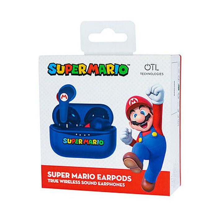 Auriculares inalambricos Blue Super Mario Nintendo 3