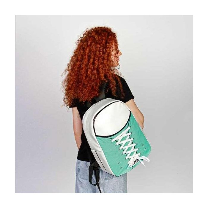 OMP! Mochila Sneakers Mint Turquesa 17 x 30 x 40 cm Algodón PU Poliéster Urbana 5 OMP! Mochila Sneakers Mint Turquesa 17 x 30 x 40 cm Algodón PU Poliéster Urbana 5