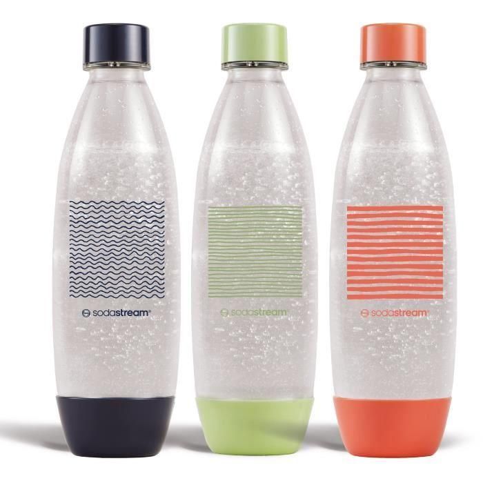 Botellas SODASTREAM - Fuse Edición Limitada - Pack de 3 botellas de 1 L - Sin PFAS Botellas SODASTREAM - Fuse Edición Limitada - Pack de 3 botellas de 1 L - Sin PFAS