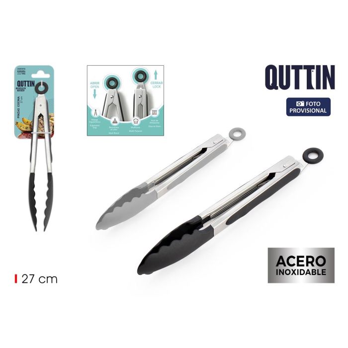 Pinzas de cocina Metaltpr 27 cm Quttin (24 Unidades)