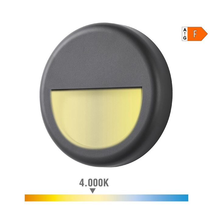 Aplique led redondo 6 W 570 lm 4000 k luz dia ip65 ø14 x 2,8 cm 1 Aplique led redondo 6 W 570 lm 4000 k luz dia ip65 ø14 x 2,8 cm 1