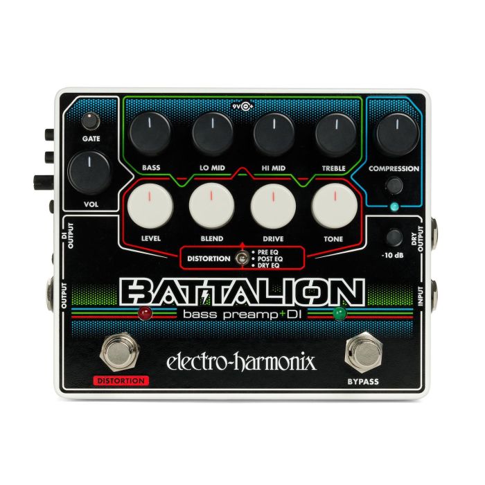 EHX Pedal Bajo Preamplificador DI 9,6DC-200 PSU con Fuente de Alimentación Incluida
