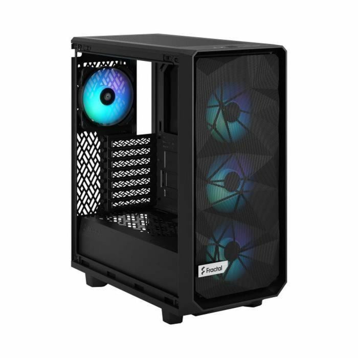 Fractal Design FRA7340172703839 Meshify 2 Compact Lite Torre ATX Negra con RGB y Cristal Templado Tintado para PC de Diseño 2