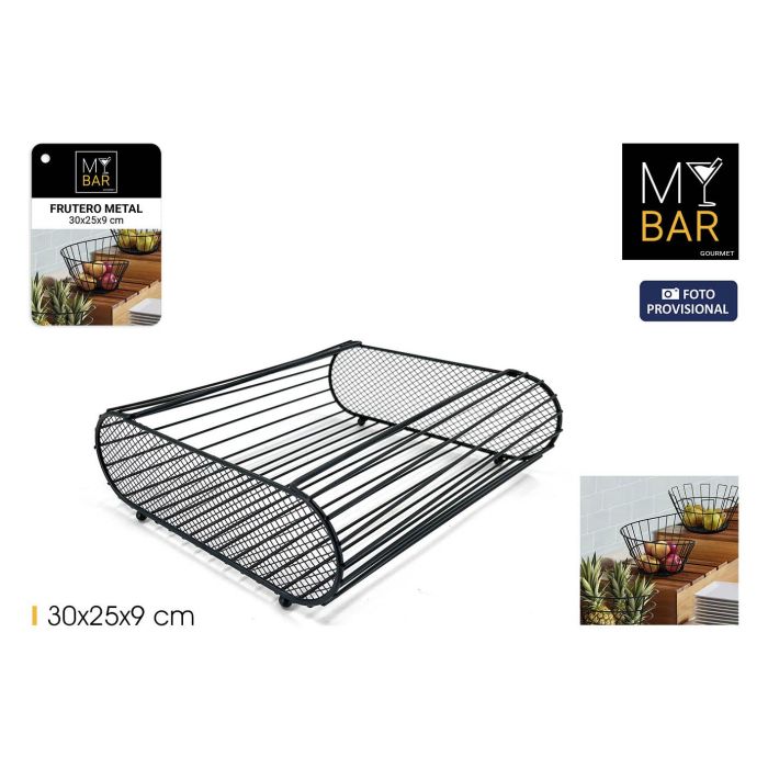 Frutero de metal My Bar 30x25x9 cm - Inde (6 Unidades) Frutero de metal My Bar 30x25x9 cm - Inde (6 Unidades)