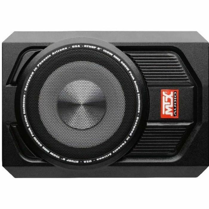 MTX RTU8P Subwoofer Extraplano Cerrado Amplificado Clase AB de 20 cm (8") con 150W RMS y Control EBC