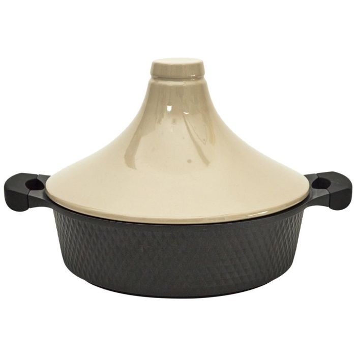 Cook Concept Tajín Inducción Mirage Aluminio Antiadherente con Tapa Cerámica Diámetro 28 cm 2