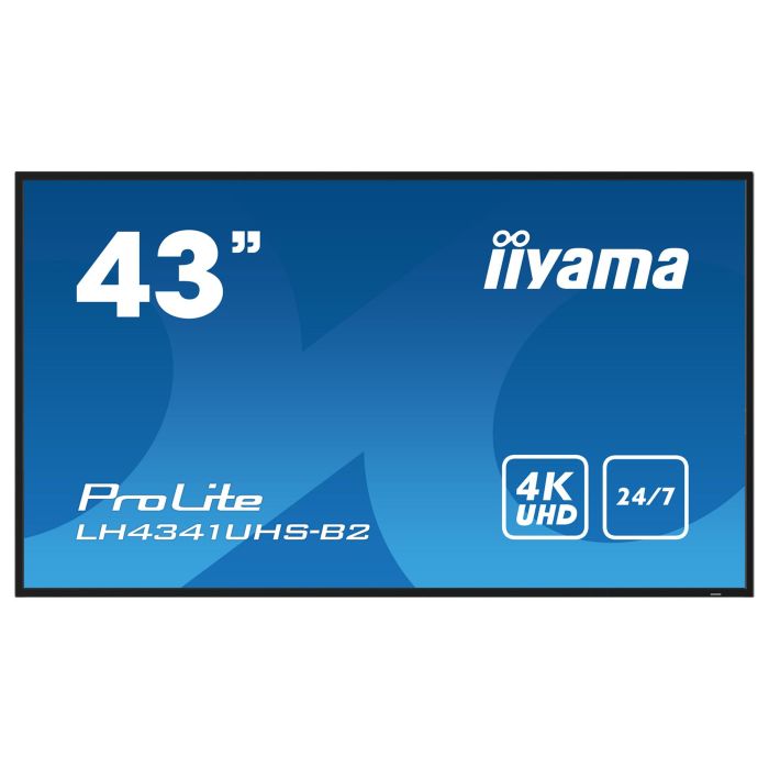 iiyama LH4341UHS-B2 43" 4K UHD IPS 500cd/m² Digital Signage Display 3840x2160 24/7