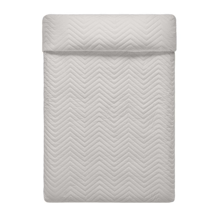 Colcha Reversible HappyFriday Basic Arista Gris Rosa claro 240 x 260 cm 1 Colcha Reversible HappyFriday Basic Arista Gris Rosa claro 240 x 260 cm 1