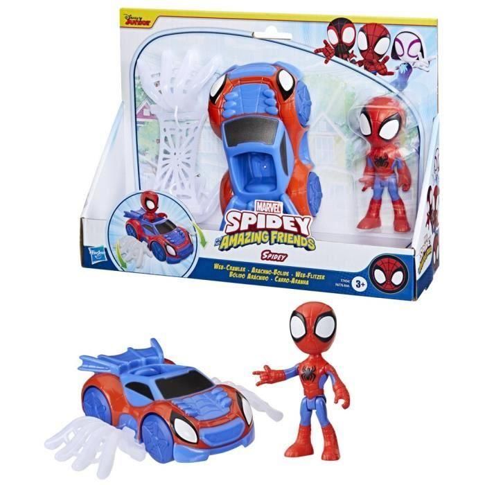 El coche araña de Spidey, Marvel, juguetes preescolares, Spidey y sus amigos extraordinarios 4 El coche araña de Spidey, Marvel, juguetes preescolares, Spidey y sus amigos extraordinarios 4