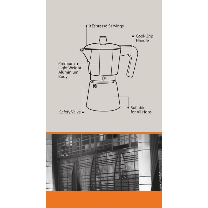 Cafetera de inducción Masterchef 9 tazas - Inde (6 Unidades) 4 Cafetera de inducción Masterchef 9 tazas - Inde (6 Unidades) 4