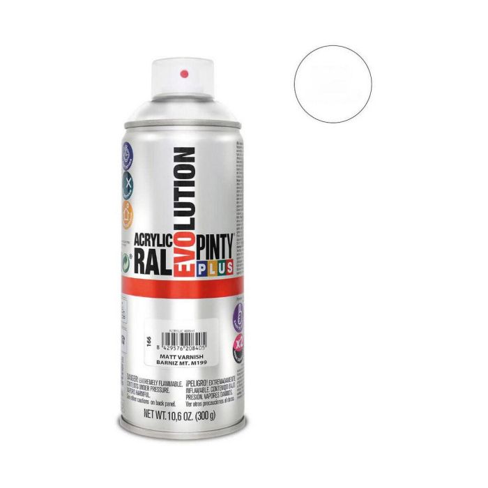 Barniz en Spray Pintyplus Evolution M199 400 ml Mate Incoloro 1 Barniz en Spray Pintyplus Evolution M199 400 ml Mate Incoloro 1