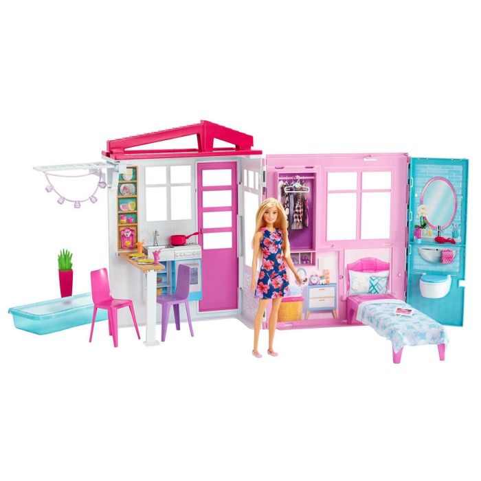 Barbie Muñeca, Casa, Muebles Y Accesorios Gwy84 Mattel