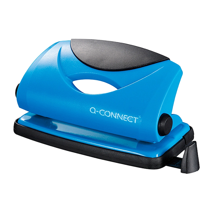 Q-connect Taladrador kf02153 Azul, Capacidad 10 Hojas, Abertura 1 mm 1