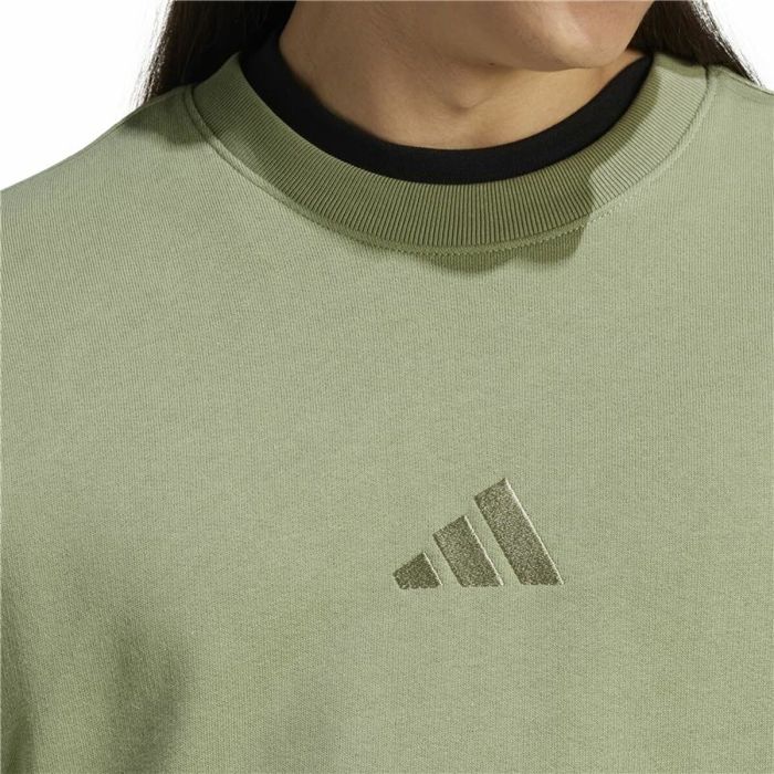 Sudadera sin Capucha Hombre Adidas All Szn French Terry Crew Verde L 1 Sudadera sin Capucha Hombre Adidas All Szn French Terry Crew Verde L 1