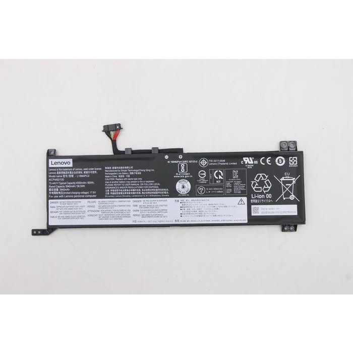 Lenovo Batería Original de Iones de Litio 60Wh 15.44V 4000mAh para Portátiles Lenovo Plug & Play Negra Lenovo Batería Original de Iones de Litio 60Wh 15.44V 4000mAh para Portátiles Lenovo Plug & Play Negra