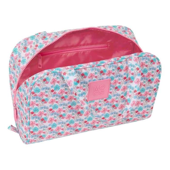 Safta Neceser Rectangular Reciclado Moos Flores 31x14x19 cm 7