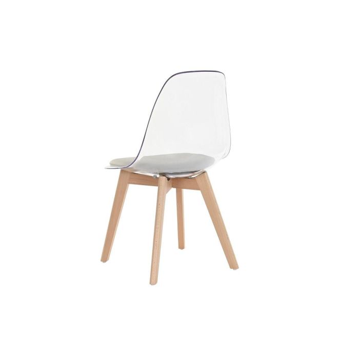 Silla de Comedor DKD Home Decor Gris Madera Policarbonato 54 x 47 x 81 cm 5 Silla de Comedor DKD Home Decor Gris Madera Policarbonato 54 x 47 x 81 cm 5