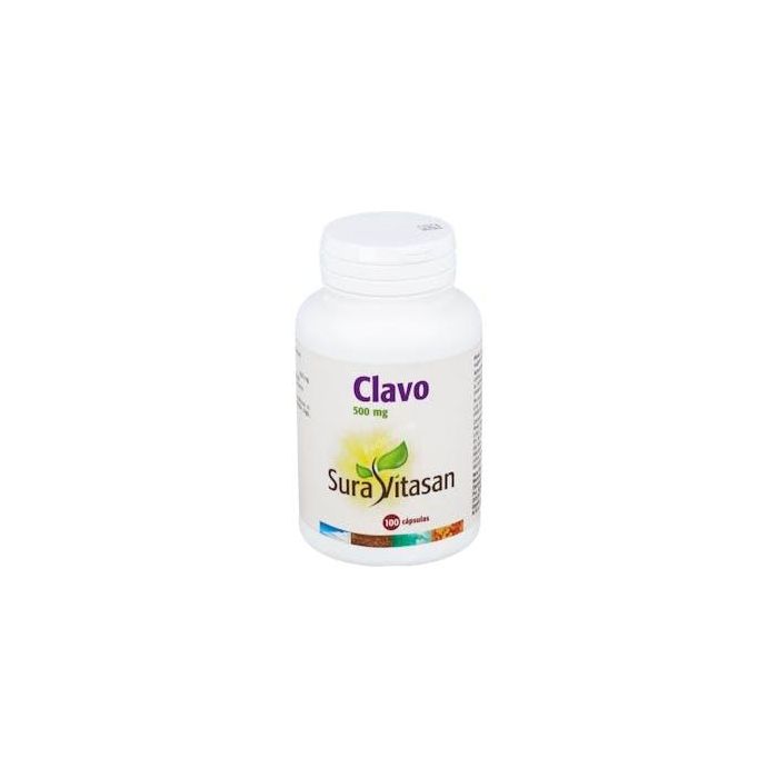 SURA VITASAN Clavo fresco molido Syzygium aromaticum 500mg, 100 cápsulas