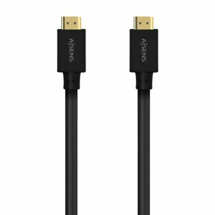 AISENS - CABLE HDMI V2.1 ULTRA ALTA VELOCIDAD / HEC 8K@60HZ 48GBPS, A/M-A/M, NEGRO, 5.0M