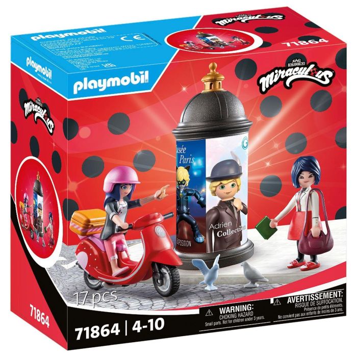 Playmobil 71864 Miraculous: Paseo en Scooter por París con Marinette y Kagami, Maletero, Juego de Construcción para Niños +4 años Playmobil 71864 Miraculous: Paseo en Scooter por París con Marinette y Kagami, Maletero, Juego de Construcción para Niños +4 años
